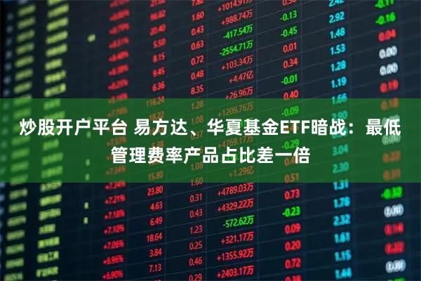 炒股开户平台 易方达、华夏基金ETF暗战：最低管理费率产品占比差一倍